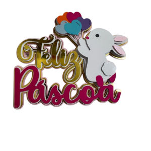 TOPO FELIZ PÁSCOA DE COELHO